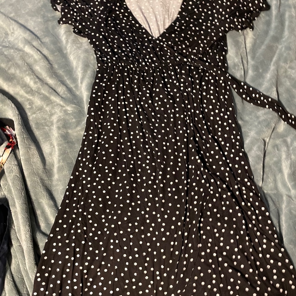 HIGH LOW MATERNITY DRESS